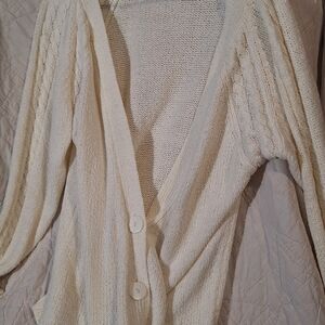 Chic Cream Knit Cardigan
